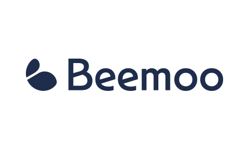 Beemoo-logotyp med texten 'Beemoo'.